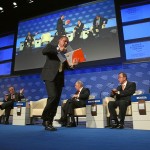turkey Recep Tayyip Erdogan, Prime Minister of Turkey leaves the session 'Gaza: The Case for Middle East Peace' at the Annual Meeting of the World Economic Forum. Photo: WEF.