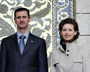 Bashar and Asma Assad. Photo: wiki commons.
