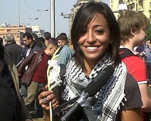 Gigi Ibrahim Protesting in Egypt