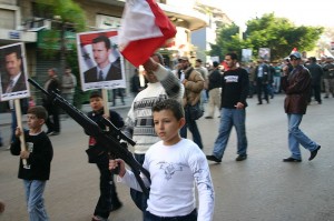 Pro-Assad demonstration in Beirut
