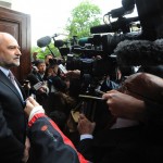 arriving for talks International Atomic Energy Agency (IAEA) inspector, Herman Nackaerts, arriving for talks at Vienna's Iranian embassy on May 14. Photo:EPA/Herbert Pfarrhofer.