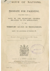 Mandate for Palestine
