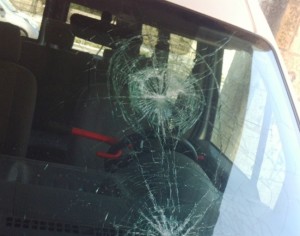 Car rock attack