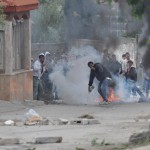 rioters Palestinian rioters in El-Arrub. Photo: Israel Defense Forces.