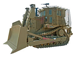An IDF Armored Caterpillar D9. Photo: WikiCommons.