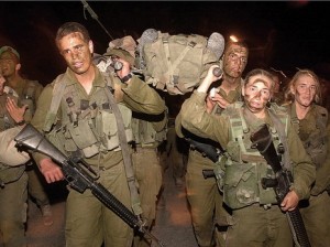 Israeli Army Caracal Battalion troops on a forced march Photo: IDF