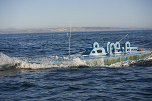 Narco sub at sea Photo: T-T Guardian