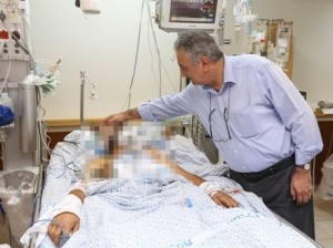 Syria opposition official visits Sieff Hospital in Safed Israel. Photo: Sieff Hospital Syria opposition official visits Sieff Hospital in Safed Israel. Photo: Sieff Hospital