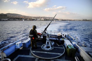 Israel Navy patrolling off Haifa. Photo IDF