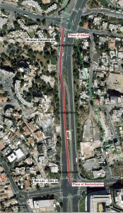Jerusalem vehicular terror attack map. Image Dan Smith of Israellycool