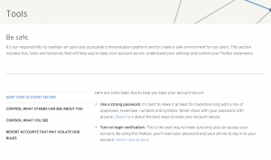 Guidelines for Twitter safety, from the company itself in its new Safety Center tool.