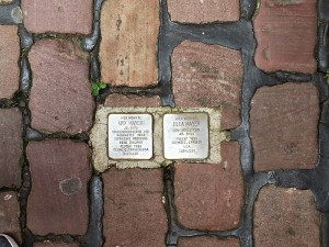 Stolperstein for Max and Olga Mayer in Heidelberg, Germany.