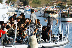 Mideast migrants fleeing to Europe. Photo: Wikipedia.