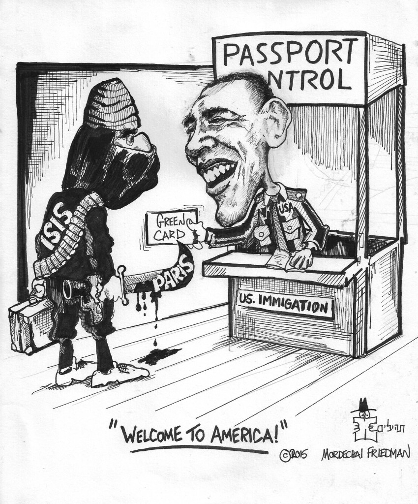 "Barack Obama  saving the World..." by Mordechai Friedman. 