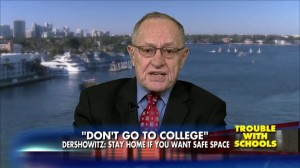 Harvard Law professor Alan Dershowitz said he needs arms guards to protect him when he speaks in support of Israel on US college campuses. Photo: Screenshot. 
