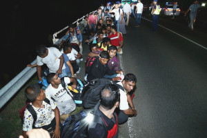 Middle-eastern migrants in Hungary. Germany has also seen a large influx of migrants and has asked Israel for advice. Photo: Gémes Sándor/SzomSzed via Wikimedia Commons.