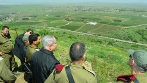 Israeli Prime Minister Benjamin Netanyahu visiting the Golan Heights. The Arab League has denounced Israel’s “escalation” over control in the area. Photo: Kobi Gideon/GPO 