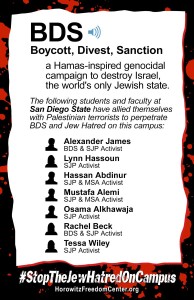 bds san diego state university poster david horowitz