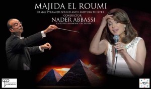 A poster promoting a concert by Roumi. 