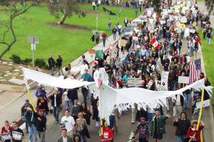 San Diego Peace March against the Iraq War, 2003. Photo: Wikipedia