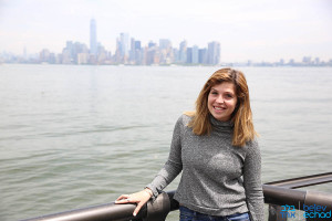 IDF soldier and terror survivor Lee Strachman during her visit to New York, May 2016. Photo: Belev Echad. 