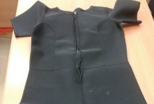 One of the Gaza-bound wet suits intercepted by Israel. Photo: Israeli Defense Ministry.