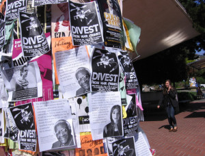 Anti-Israel posters at UC Berkeley. Photo: AMCHA.