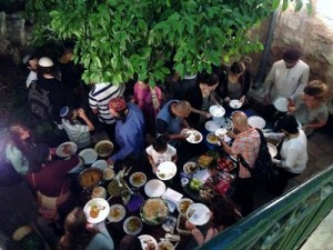 Mount Zion gathering of Jews and Muslims breaking fast together. Photo: provided.