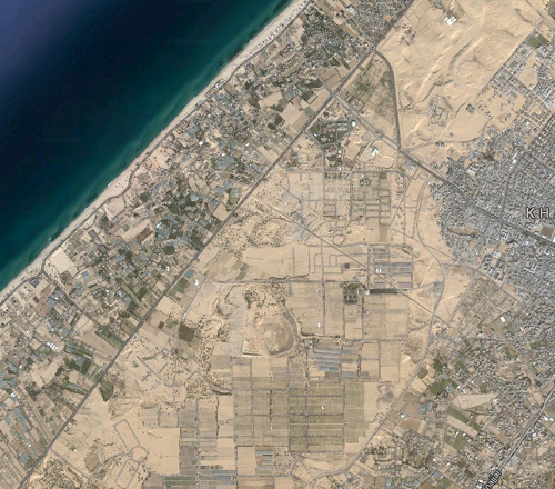 Satellite images of Gaza