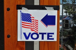 Voting sign