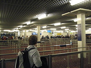 Passport control at London's Heathrow Airport. Photo: Wikipedia.