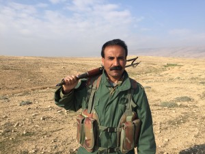 A Peshmerga fighter in Shingle. Photo: Seth Franztman.