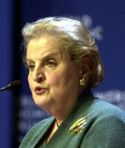 Former US secretary of state Madeleine Albright. Photo: Wikimedia Commons.