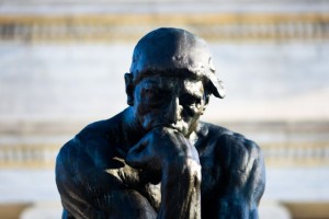 Rodin'a 'The Thinker' at the Cleveland Museum of Art. Photo: qz.com.