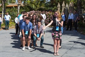 An event of the iCenter’s Birthright Israel Fellows leadership program, which offers a growing network of young leaders who staff Birthright trips the opportunity to explore their own Israel stories. Photo: Courtesy of the iCenter.