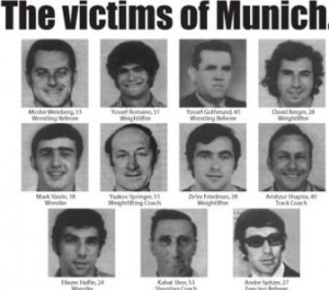 the Israeli athletes killed at the Munich Olympics in 1972. Photo: Wikipedia.