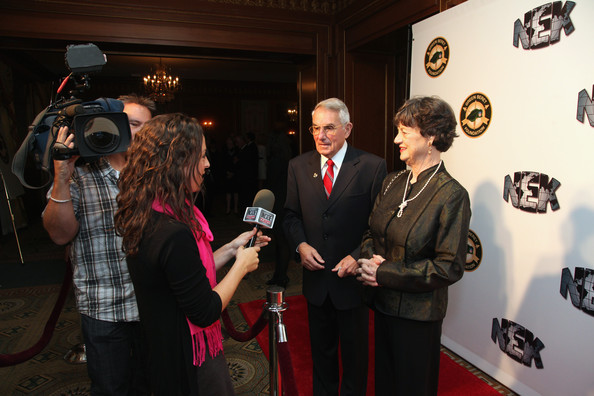Maj. Gen. Sidney Shachnow  and his wife at a Green Beret gala dinner. Photo: Alchetron.