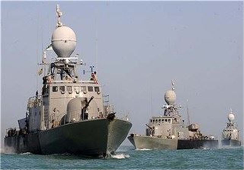 Iranian warships in the Atlantic Ocean. Photo: Screenshot.
