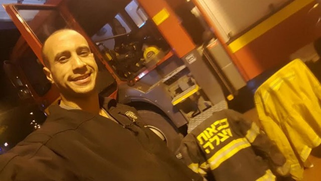Israeli firefighter Yair Cohen.