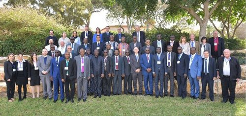 The Israeli and African officials at Jerusalem's Agricultural conference. Photo: MASHAV Israel.