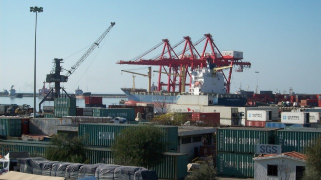 The port of Latakia, on Syria's Mediterranean coast. Photo: Wikimedia Commons.