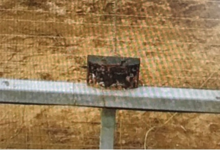 One of the explosive devices found at the Israel-Gaza Strip border fence Tuesday. Photo: IDF Spokesperson’s Unit.